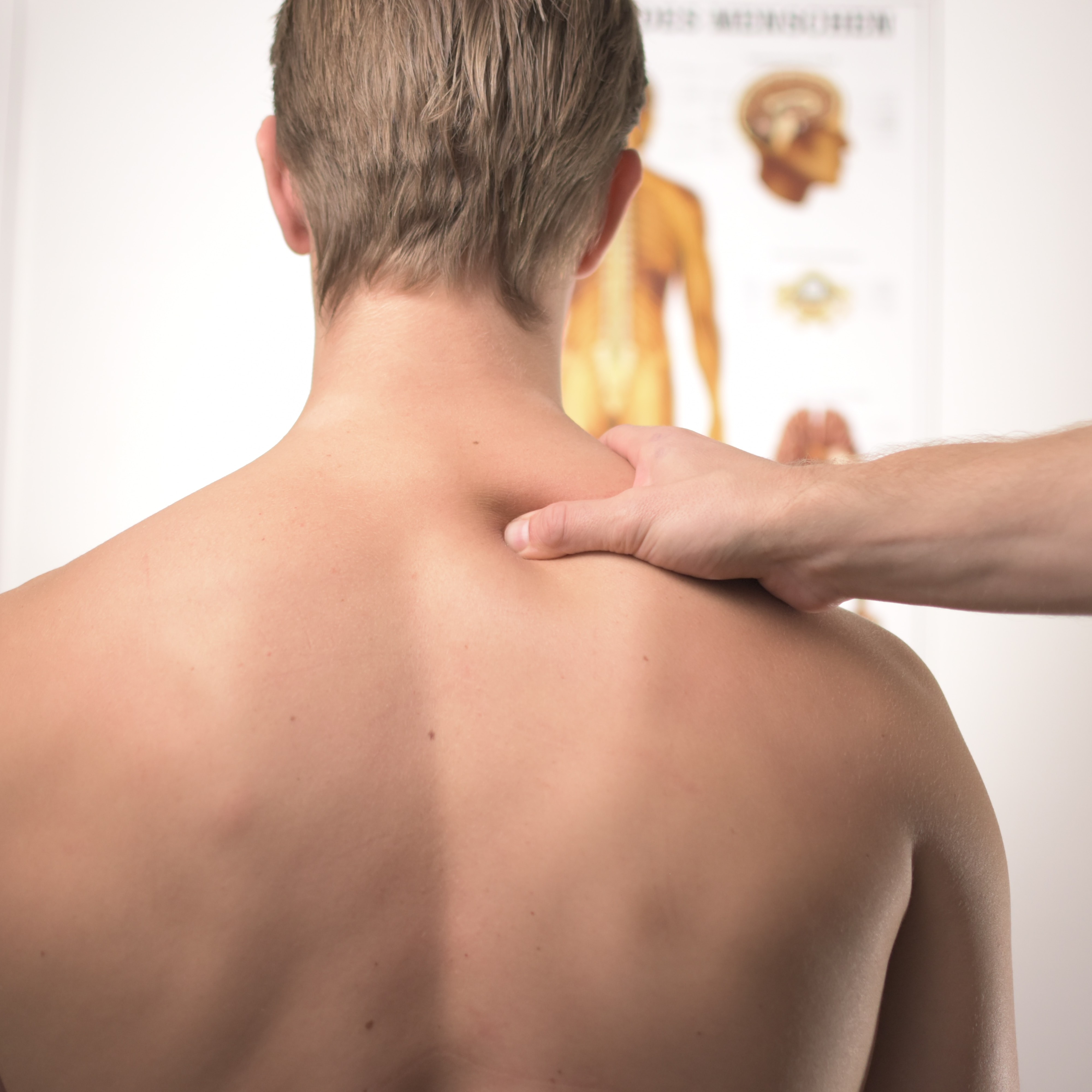Мануальная терапия шеи. Точечный массаж шейно-воротниковой зоны. Шея со спины. Здоровая спина. Здоровая шея.