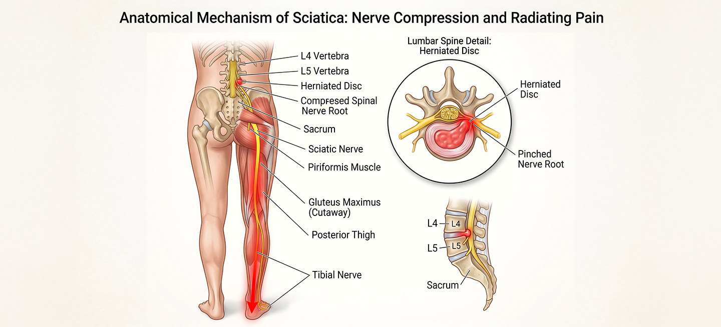 Mechanism of Sciatica